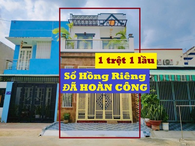 Nhà Đã Hoàn Công 3PN  5x15m . MT đường nhựa 14m. SHR 0