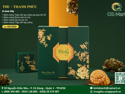 Bánh trung thu Richy với thiết kế tinh tế, trang nhã và sang trọng 0