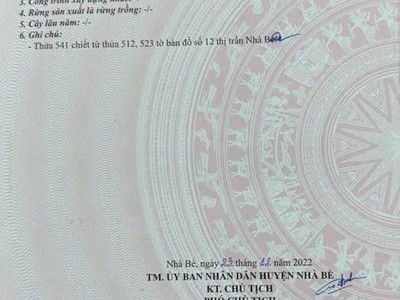 Đất Hẻm 1716 Huỳnh Tấn Phát, TT Nhà Bè, Mặt tiền hẻm 3m, tiện xây dựng nhà mới 2