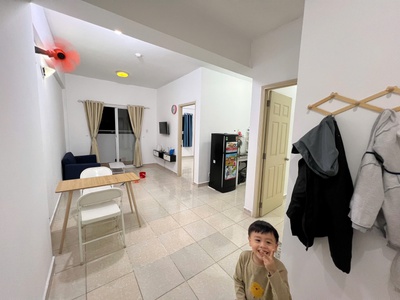 Cho thuê chung cư bình chánh, mặt tiền nguyễn văn linh. 2pn-2wc đủ nội thất giá 4,5tr/tháng. ở ngay 3