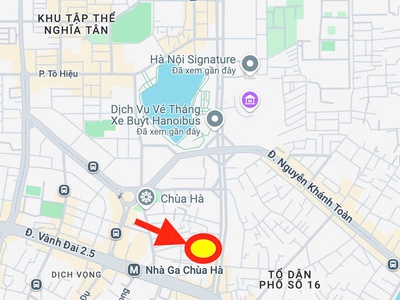Bán lô đất 363m2 mặt p.nguyễn văn huyên, cầu giấy - siêu hiếm - xây toà văn phòng. giá 206 tỷ 1