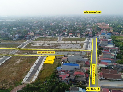 Bán lô góc 215m2 khu Đa Phúc Central Park, Dương Kinh mặt đường 30m 0