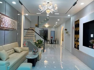 Bán nhà đường hậu giang, phường 12, q.6, hẻm 4m thông - 80m2 - 2 tầng mới đẹp - 6.96 tỷ 0