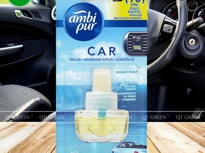 Máy khuếch tán tinh dầu thơm ô tô Ambi Pur 7ml kẹp cửa gió, hỗ trợ khử mùi, thơm xe, hàng chính hang 4