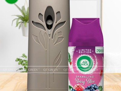 Máy xịt tự động tinh dầu Air Wick 250ml, thơm phòng, thư giãn, hỗ trợ khử mùi, hàng chính hãng 0