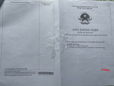 Chính chủ bán 697,6m2 đất tại phường mỹ phước, tp bến cát. 2