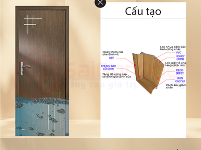 Cửa nhựa ABS Hàn Quốc sang trọng 1