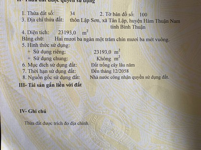 Bán gấp 2 mẫu 3 đất cao su Bình Thuận điện nước đầy đủ đang thu hoạch 20-25 triệu tháng 1