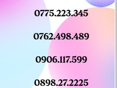 Sale sim số đẹp dễ nhớ - giá bình dân 9
