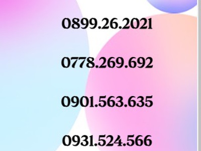 Sale sim số đẹp dễ nhớ - giá bình dân 10