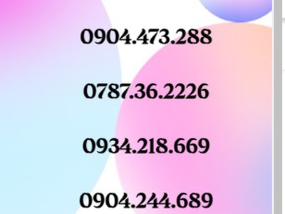 Sale sim số đẹp dễ nhớ - giá bình dân 11