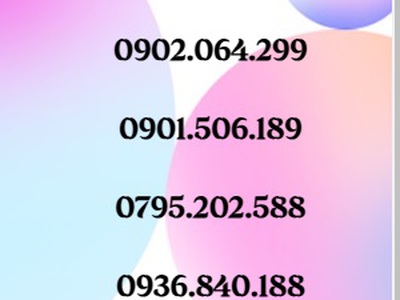 Sale sim số đẹp dễ nhớ - giá bình dân 12