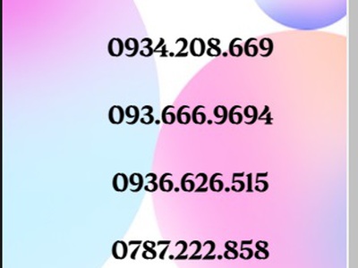Sale sim số đẹp dễ nhớ - giá bình dân 13