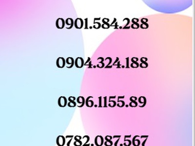 Sale sim số đẹp dễ nhớ - giá bình dân 3