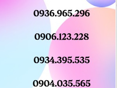Sale sim số đẹp dễ nhớ - giá bình dân 6