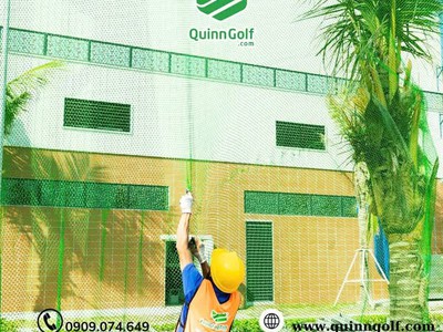 Thi công lưới sân tập golf 1
