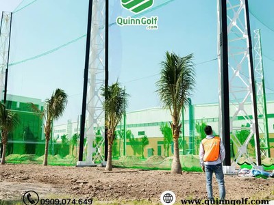 Thi công lưới sân tập golf 3
