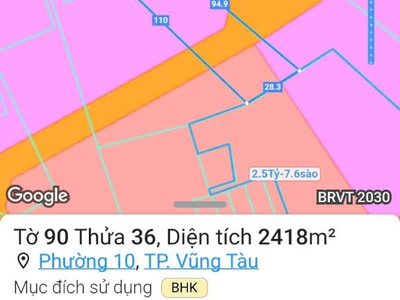 Cần bán đất mặt tiền đường 3 tháng 2 p.10 - tp.vũng tàu   gần bãi tắm long cung 0