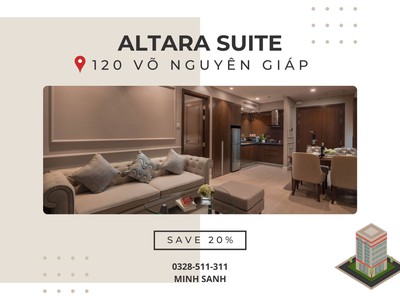 CĂN HỘ 1PN ALTARA SUITES    còn duy nhất 1 căn view đẹp tầng cao 5