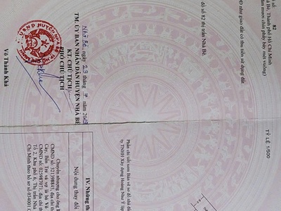 A hiển chính chủ cần bán nhanh đất tại  huỳnh tấn phát, nhà bè chỉ 4 tỷ 8 2