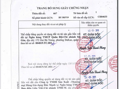 Chính chủ bán nhanh lô đất 2 mặt tiền, full thổ cư tại q.12 0