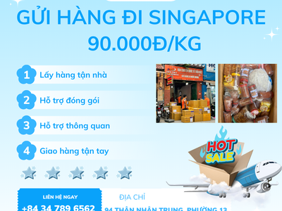 Gửi hàng đi Singapore giá ưu đãi tại Tiến Việt Express 0