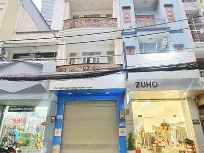 Cho thuê nhà mặt tiền đường 285 CMT8, Phường 12, Quận 10. 5 Tầng, DT 4x16 chỉ 40tr 1