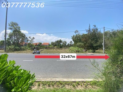 Bán đất thổ cư 2 mặt tiền trước sau 2176m2, đại lộ hùng vương, tx đông hòa, phú yên 0