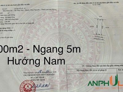 Cần bán lô đất vị trí đẹp khu Khau Da, Phường Thủy Đường   xã Thủy Sơn , TP Thủy Nguyên 0