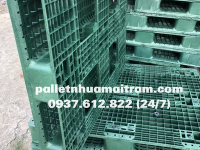 Pallet nhựa qua sử dụng được tái sử dụng lại trên thị trường rất lớn 6