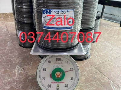 Cáp mạng liền nguồn Cat6 UTP   2C lõi đồng liền nguồn ANCOMTECK mã ACT-6LAN2C-305BK 2