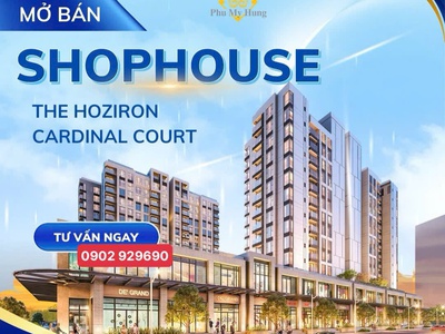 Bán shophouse căn góc đường số 10 dự án cardinal court phú mỹ hưng đối diện các tòa nhà văn phòng 0