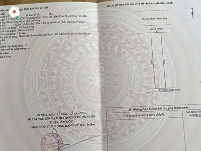 Bán đất thích phước huệ, gần fpt đà nẵng 1