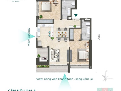 Bán căn hộ cao cấp Vista Residence, vị trí đắc địa trên tuyến đường huyết mạch Hải Châu - ĐN 5