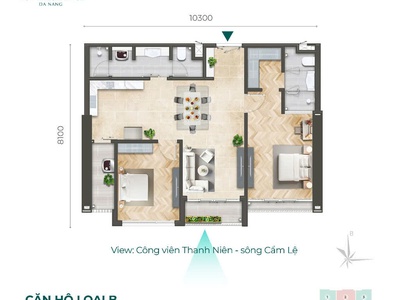 Bán căn hộ cao cấp Vista Residence, vị trí đắc địa trên tuyến đường huyết mạch Hải Châu - ĐN 2