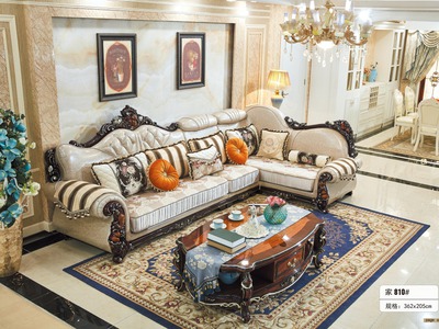 Sofa Tân Cổ Điển Da, Góc Nhập Khẩu 0