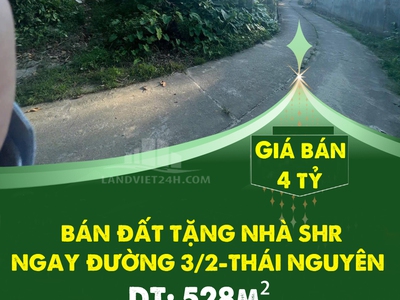 Chính chủ bán đất tặng nhà shr ngay đường 3/2-thái nguyên 0