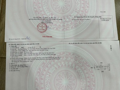 Cần bán gấp 2 mảnh đất thổ cư ngay gần đường cách mạng tháng 8, trung tâm tp. tây ninh. giá chỉ 1