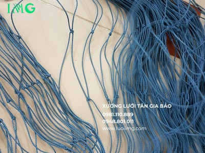 Lưới bao sân bóng đá ô 12cm, màu xanh, lưới hàng rào an toàn 0