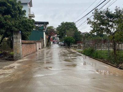 Bans gấp 95m2 đất thụy hương, phú cường, sóc sơn, hà nội. bìa làng, view cánh đồng thoáng mát. ô tô 2