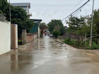 Bans gấp 95m2 đất thụy hương, phú cường, sóc sơn, hà nội. bìa làng, view cánh đồng thoáng mát. ô tô 1