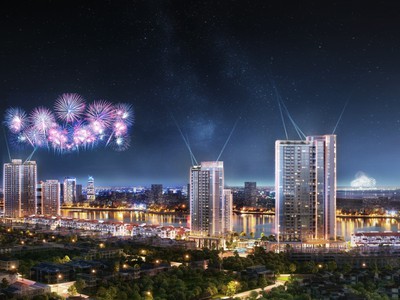 Căn hộ sân vườn 1PN View Biển, sông Hàn Sun Symphony giá gốc CĐT 1