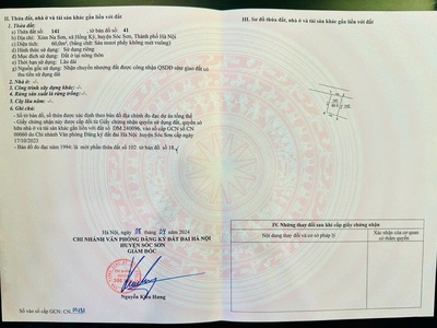 Giá nống nhất thị trương taih sóc sơn dt 60 m fun thổ cư giá chưa đến tỷ 3