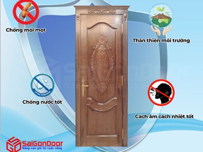 Cửa gỗ tự nhiên Saigondoor 1