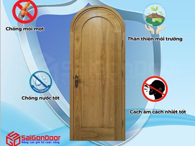 Cửa gỗ tự nhiên Saigondoor 2