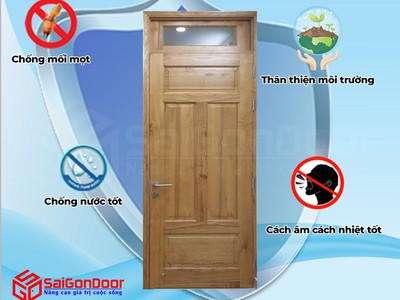 Cửa gỗ tự nhiên Saigondoor 3