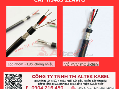 Cáp chống nhiễu RS485 24AWG Đà Nẵng, Hà Nội, Hải Phòng 0