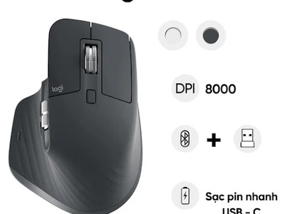 Chuột không dây bluetooth Logitech MX Master 3S  Graphite 0