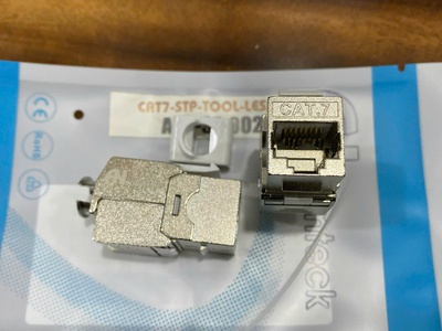Ổ cắm RJ45 đa năng CAT7 FTP Shielded có chống nhiễu  100/1000  Ancomteck, Mudule CAT7 ACT-S7-002 1