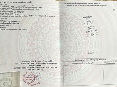 Chính chủ bán lô đất đẹp tại khutân long 2, uyên hưng, tân uyên. 0